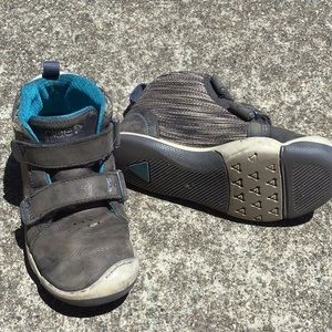 PLAE High top Leather & Fabric Sneaker 11